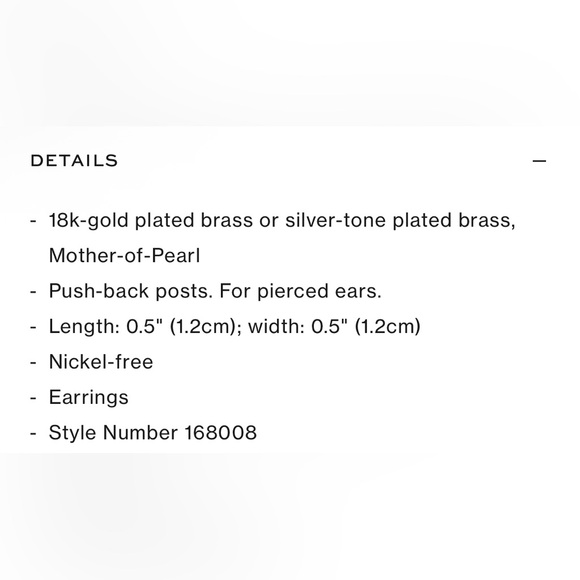 Tory Burch NWOT Stud earrings - Picture 5 of 5